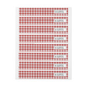 Rustisch landrode witte en zwarte flatpanel (Vel)