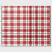 Rustisch landrode witte en zwarte flatpanel cadeaupapier (Vlak)