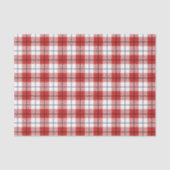 Rustisch landrode witte en zwarte flatpanel tissuepapier (Voorkant)