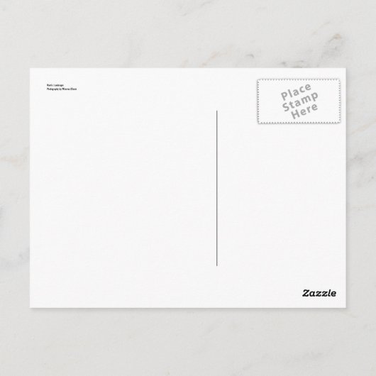 Rustisch landschap briefkaart (Achterkant)