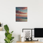 Rustisch Landschap Rivier Scene Poster (Thuiskantoor)
