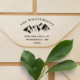 Rustisch landschap van de Berg - Aangepast terugke Zelfinktende Stempel