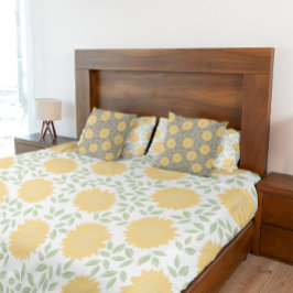 Rustisch landzonnebloempatroon kussensloop