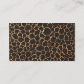 Rustisch leder visitekaartje (Achterkant)