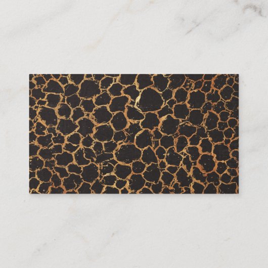 Rustisch leder visitekaartje (Achterkant)