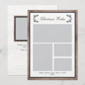 Rustisch Lijst Feestdagenkaart (Voorkant / Achterkant)