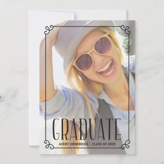 Rustisch Lijst | Fotogradatiepartij Uitnodigen Kaart (Voorkant)