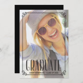 Rustisch Lijst | Fotogradatiepartij Uitnodigen Kaart (Voorkant / Achterkant)