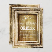 Rustisch Lijst Hout sparen de Briefkaarten van de  (Voorkant / Achterkant)