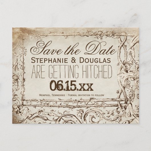 Rustisch Lijst sparen de Briefkaarten van de Datu (Voorkant)