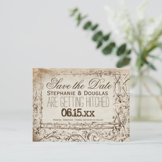 Rustisch Lijst sparen de Briefkaarten van de Datu (Staand voorkant)