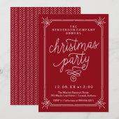 Rustisch Lijst uitgenodigd voor de jaarlijkse kers Kaart (Voorkant / Achterkant)