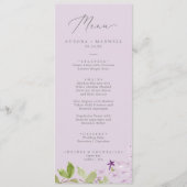 Rustisch Lila | Het menu van het Windhuis van de l (Voorkant)