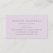 Rustisch Lila | Visitekaartje van lavender (Achterkant)