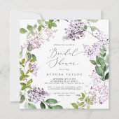 Rustisch Lila Vrijgezellenfeest Kaart (Voorkant)