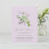 Rustisch Lila | Vrijgezellenfeest van lavender Kaart (Staand voorkant)