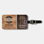 Rustisch Logo Bag Label van het Hulpmiddel van de  Bagagelabel (Voorkant horizontaal)