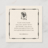 Rustisch Logo Boerderij Square Visitekaartje (Achterkant)