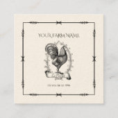 Rustisch Logo Boerderij Square Visitekaartje (Voorkant)