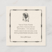 Rustisch Logo Boerderij Square Visitekaartje (Achterkant)