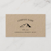 Rustisch logo kraft visitekaartje (Voorkant)