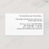 Rustisch logo visitekaartje (Achterkant)