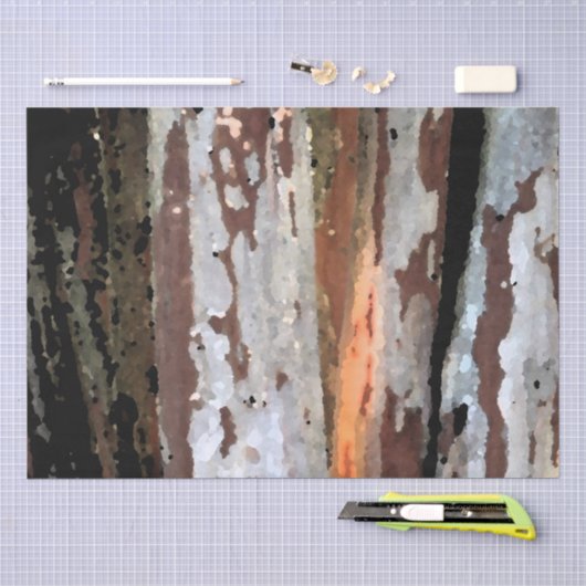 Rustisch lumberontwerp 1 tissuepapier (Craft)
