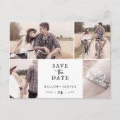 Rustisch Manuscript 4 het Malplaatje van de Foto s Uitnodiging Briefkaart (Voorkant)