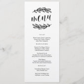 Rustisch menu (Voorkant)