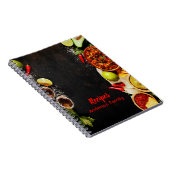 Rustisch Mexicaans notitieboek voor voedselrecept (Rechterzijde)