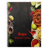 Rustisch Mexicaans notitieboek voor voedselrecept (Voorkant)