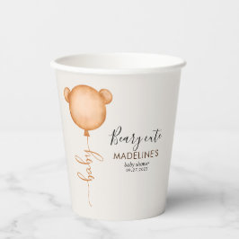 Rustisch minimalistisch bijenstootje Baby shower Papieren Bekers