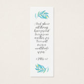 Rustisch modern religieus Bijbellenmint CitrusBlad Mini Visitekaartjes (Voorkant)