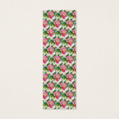 Rustisch modern religieus Bijbelse pony Roze Bladw Mini Visitekaartjes (Achterkant)