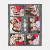 Rustisch Monogram Geheel fotokolkbord Fleece Deken (Voorkant)