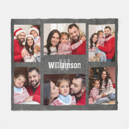 Rustisch Monogram Geheel fotokolkbord Fleece Deken