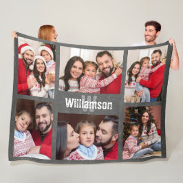 Rustisch Monogram Geheel fotokolkbord Fleece Deken