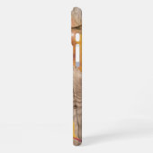 Rustisch Monogram Initiaal Autumn Leaf Lights Hood iPhone Hoesje (Linkerkant)