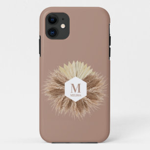 Rustisch monogram Neutrale Kleuren Warm Case-Mate iPhone Case