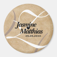 Rustisch  Monogram sparen de Datum Weddenschap