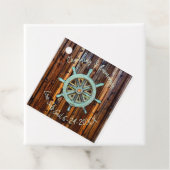 Rustisch Nautical Wedding of Verloving Bedankjes Labels (In situ)