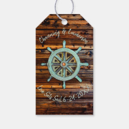 Rustisch Nautical Wedding of Verloving Cadeaulabel