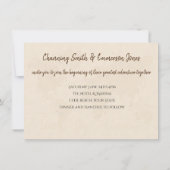 Rustisch Nautical Wedding of Verloving Kaart (Achterkant)