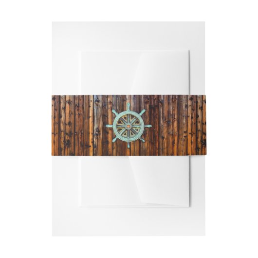 Rustisch Nautical Wedding of Verloving Uitnodigingen Wikkel (Voorkant Voorbeeld)