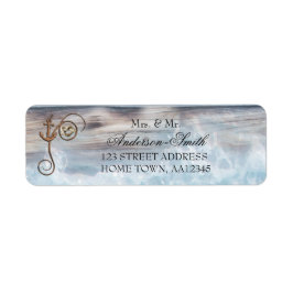 Rustisch Nautical Wedding Return Address Label