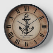 Rustisch Nautical Wood en Anchor (Voorkant)
