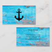 Rustisch Nautisch Anchor-Visitekaartje Visitekaartje (Voorkant / Achterkant)