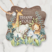 Rustisch Oerwoud Baby shower Favor Gift Label (Voorkant)