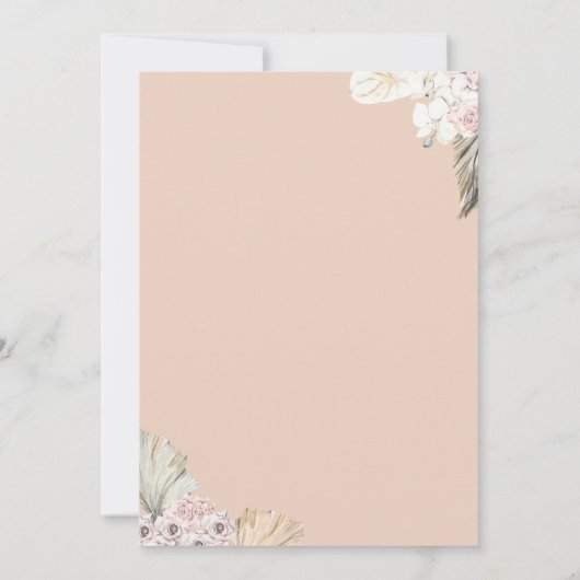 Rustisch Oerwoud met bridale douche-uitnodiging Kaart (Achterkant)