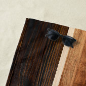 Rustisch ontwerp met houtafoon Monogram stripe Strandlaken (In situ)